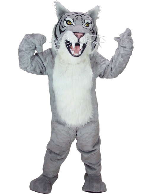 Gray Wildcat Mascot Uniform