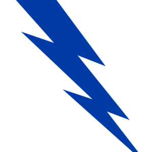 Blue Lightning Bolt Temporary Tattoos