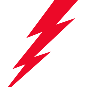 Red Lightning Bolt Temporary Tattoos