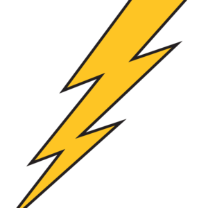 Gold Lightning Bolt Temporary Tattoos