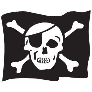 Pirate Flag Temporary Tattoos