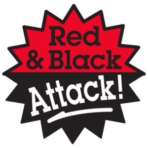Red & Black Attack Temporary Tattoos