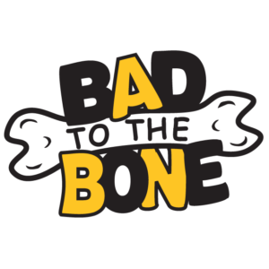 Gold Bad to the Bone Temporary Tattoos
