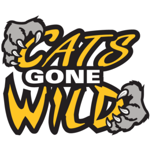 Gold Cats Gone Wild Temporary Tattoos