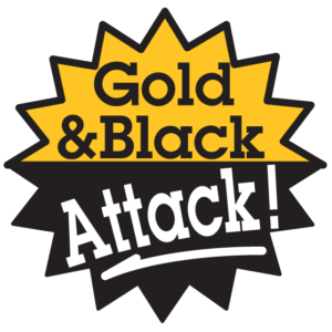 Gold & Black Attack Temporary Tattoos