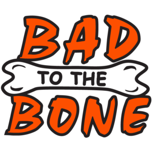 Orange Bad to the Bone Temporary Tattoos