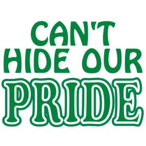 Green Can't Hide Our Pride Temporary Tattoos