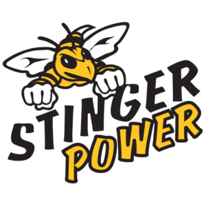 Gold Stinger Power Bee Temporary Tattoos