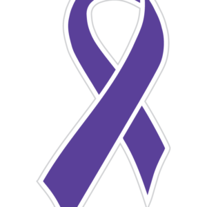 Awareness Purple Ribbon Temporary Tattoos