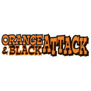 Orange & Black Attack Spirit Strip Temporary Tattoos