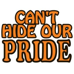 Orange Can't Hide Our Pride Waterless Tattoos